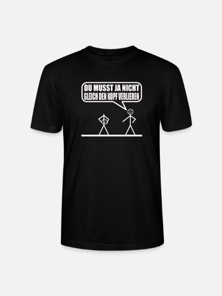 Funny stick figure - Stanley/Stella CRAFTER Unisex Organic T-Shirt - black