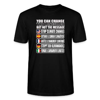 Speichern Sie Die Planetenumgebung - Stanley/Stella Unisex Bio-T-Shirt CRAFTER - Schwarz - Vorne - Alina (178cm) & Michal (187cm)
