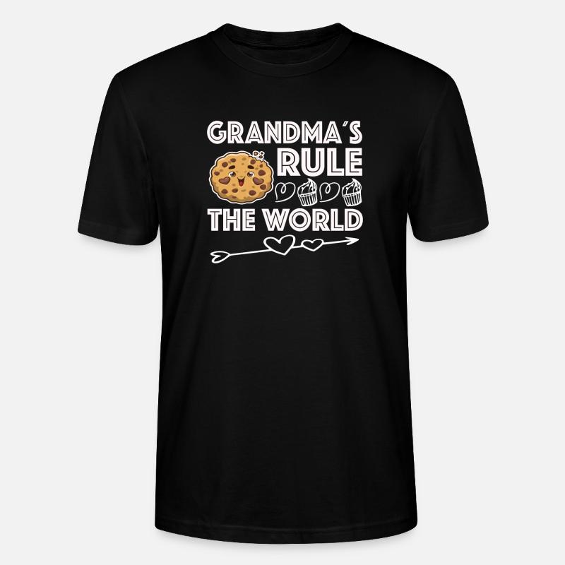 Oma Omi Großmutter Geschenkidee - Stanley/Stella Unisex Bio-T-Shirt CRAFTER - Schwarz