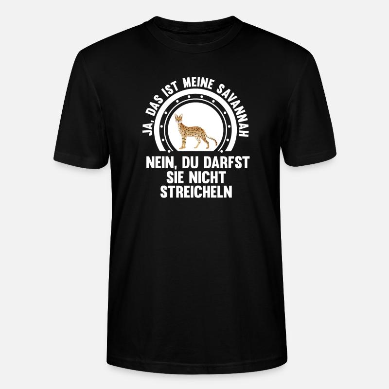 Savannah Katze - Stanley/Stella Unisex Bio-T-Shirt CRAFTER - Schwarz