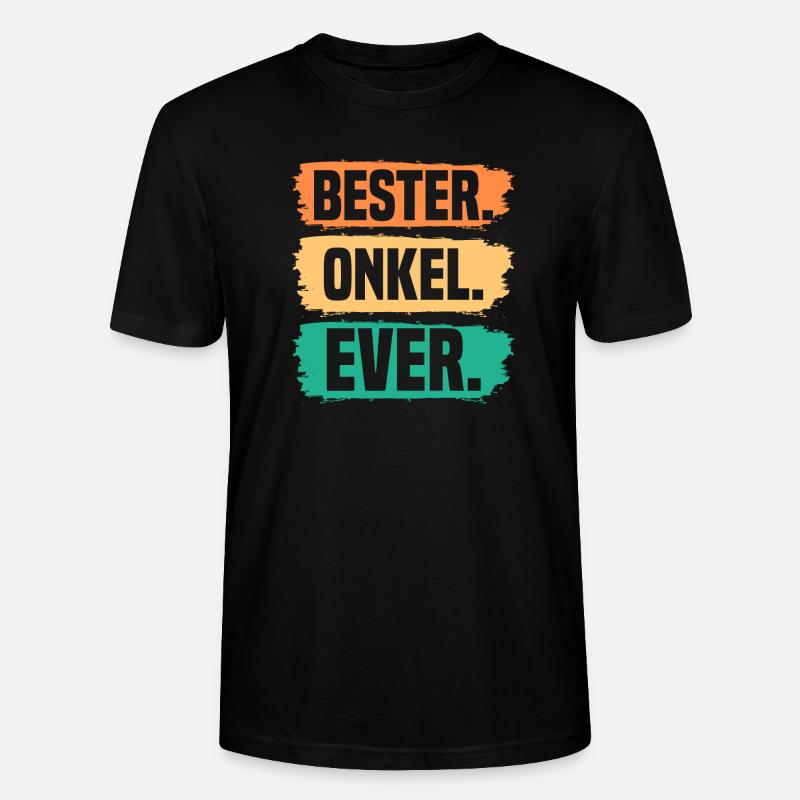 Patenonkel Bester Onkel - Stanley/Stella Unisex Bio-T-Shirt CRAFTER - Schwarz