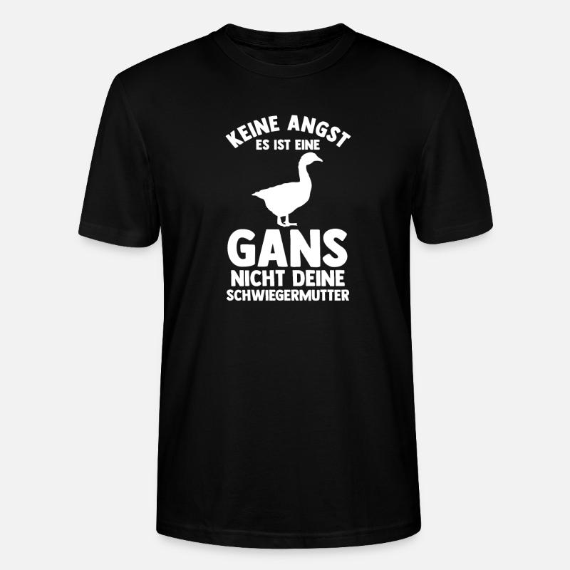 Gans Gänse - Stanley/Stella Unisex Bio-T-Shirt CRAFTER - Schwarz