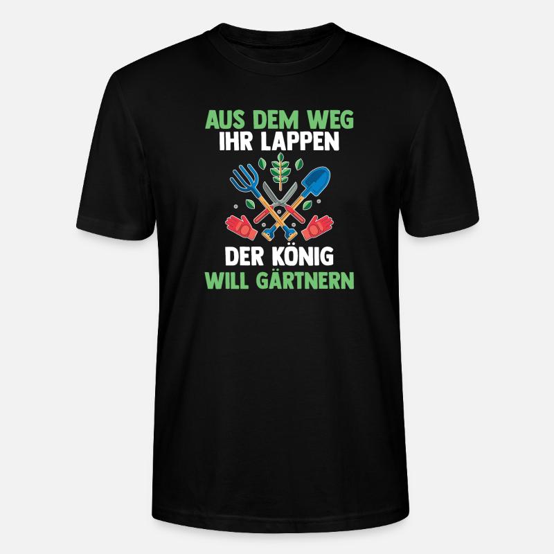 Hobbygärtner Garten Gärtner Gartenarbeit - Stanley/Stella Unisex Bio-T-Shirt CRAFTER - Schwarz