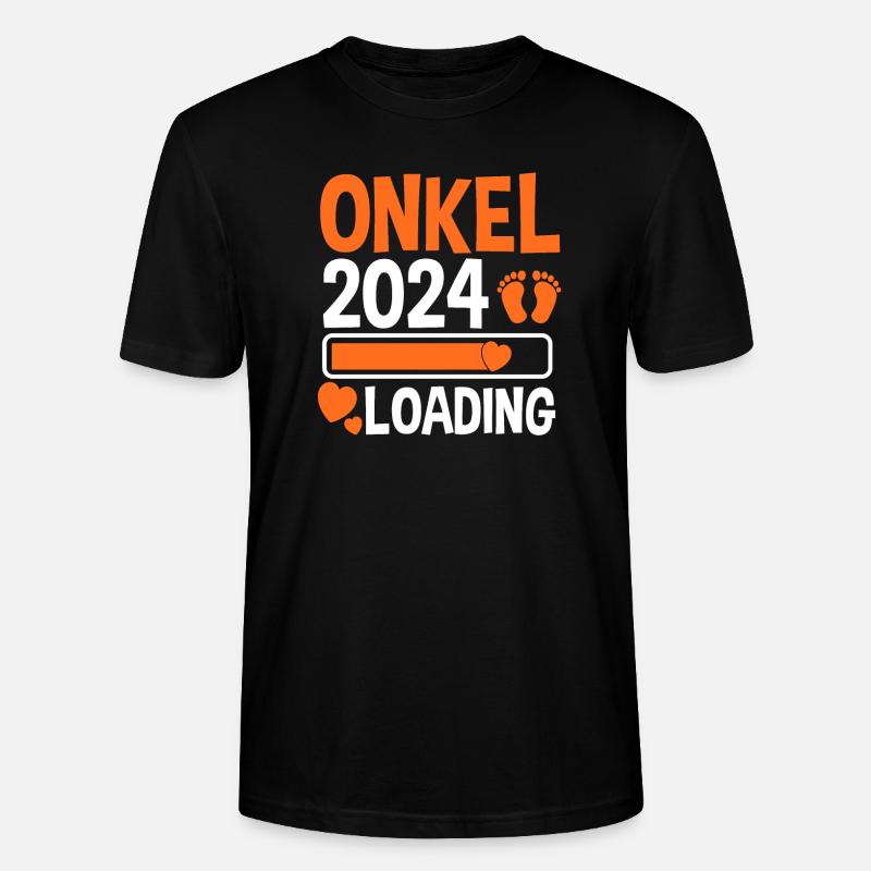 Werdender Onkel 2025 - Stanley/Stella Unisex Bio-T-Shirt CRAFTER - Schwarz