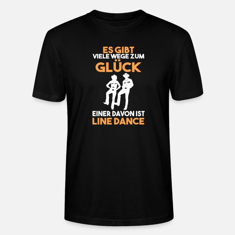 Line Dance Tänzer - Stanley/Stella Unisex Bio-T-Shirt CRAFTER - Schwarz