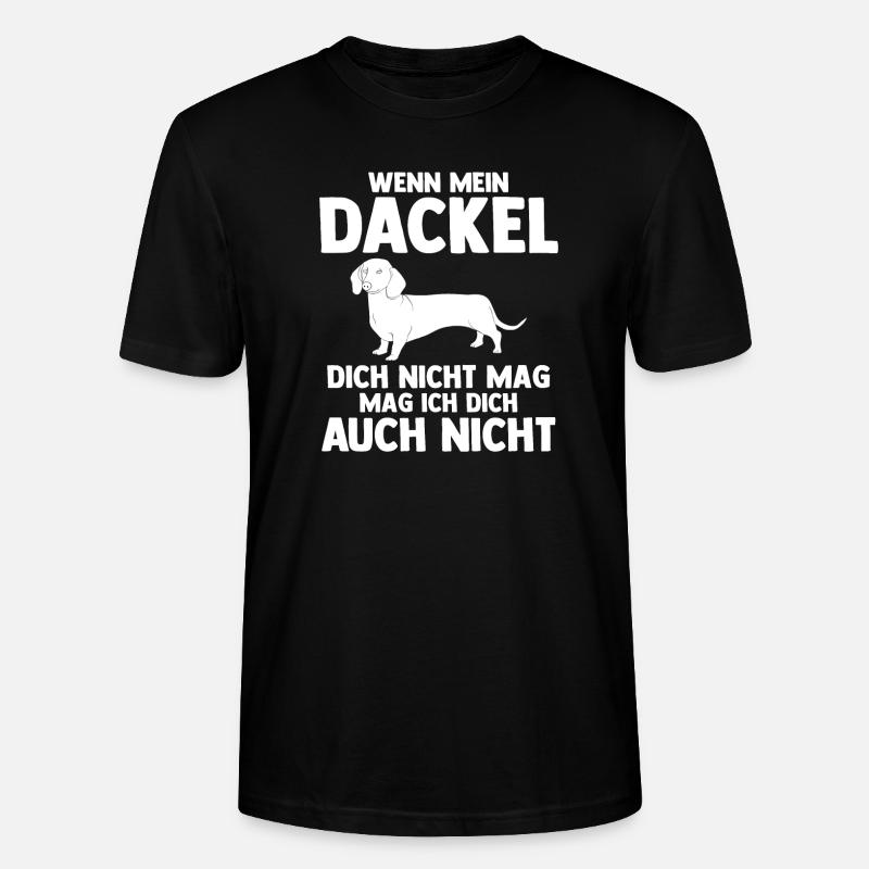 Hund Dackel - Stanley/Stella Unisex Bio-T-Shirt CRAFTER - Schwarz