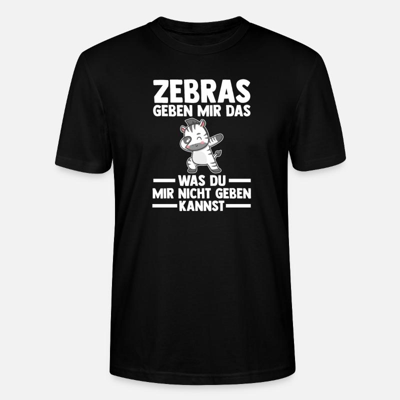 Zebra - Stanley/Stella Unisex Bio-T-Shirt CRAFTER - Schwarz