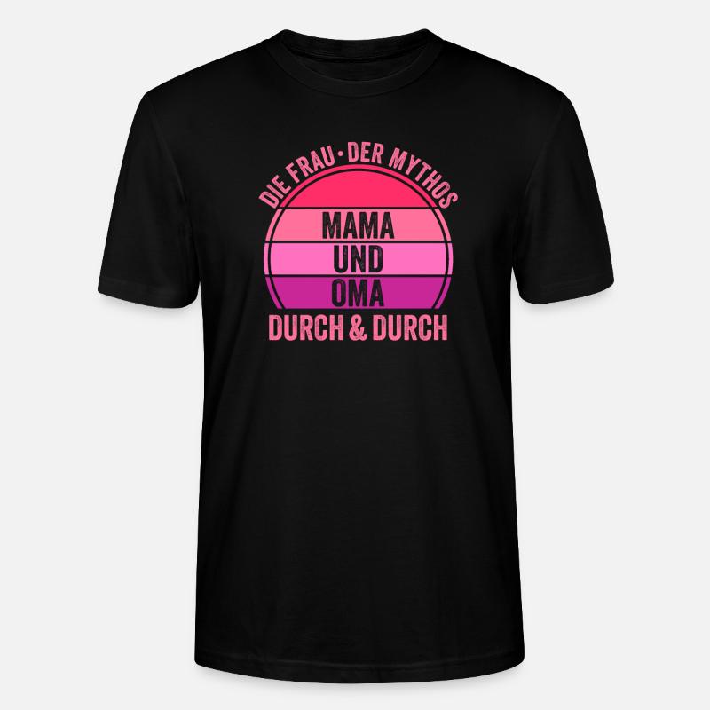 Mutter Großmutter Mama Oma - Stanley/Stella Unisex Bio-T-Shirt CRAFTER - Schwarz