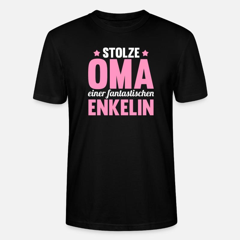 Großmutter Enkelin Oma - Stanley/Stella Unisex Bio-T-Shirt CRAFTER - Schwarz