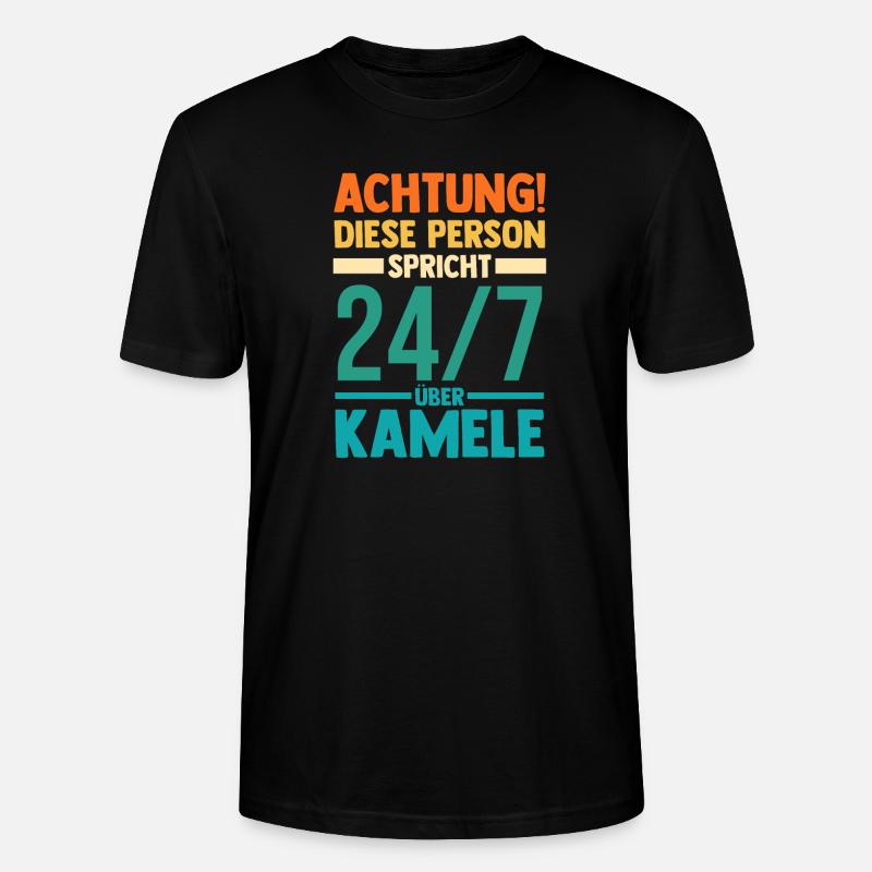 Kamel - Stanley/Stella Unisex Bio-T-Shirt CRAFTER - Schwarz