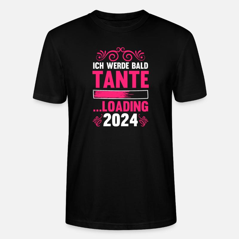 Werdende Tante 2024 - Stanley/Stella Unisex Bio-T-Shirt CRAFTER - Schwarz