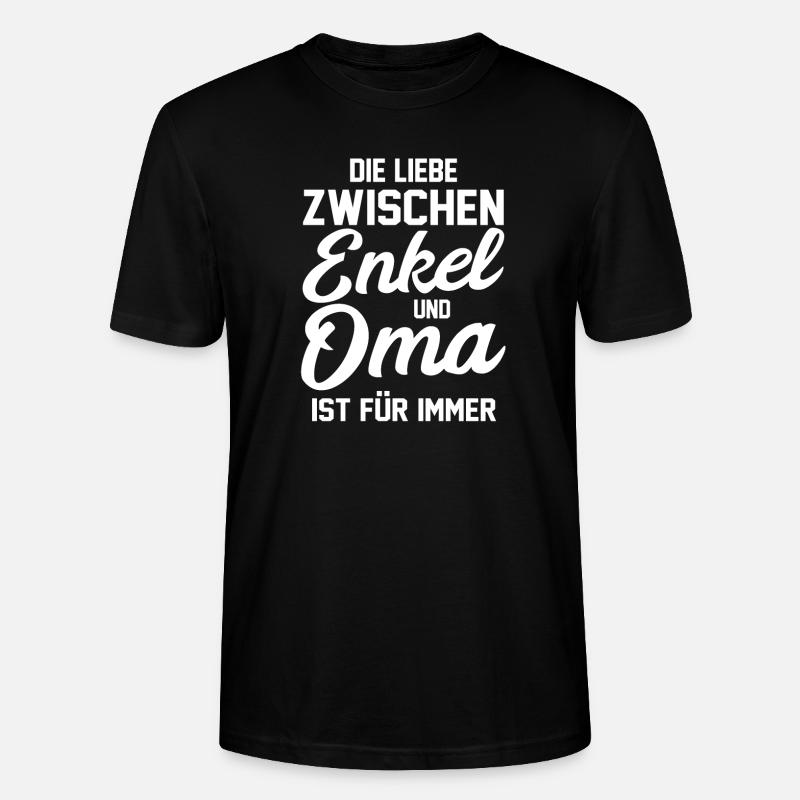 Opa Großmutter Enkelkind Enkel - Stanley/Stella Unisex Bio-T-Shirt CRAFTER - Schwarz