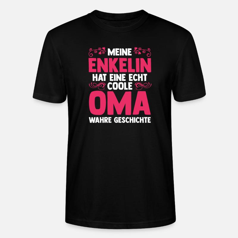 Oma Großmutter Enkelkind Enkelin - Stanley/Stella Unisex Bio-T-Shirt CRAFTER - Schwarz