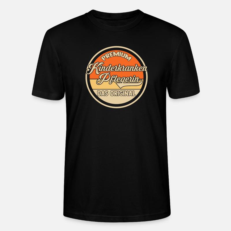 Pfleger Pflegekraft Kinderkrankenpflegerin - Stanley/Stella Unisex Bio-T-Shirt CRAFTER - Schwarz