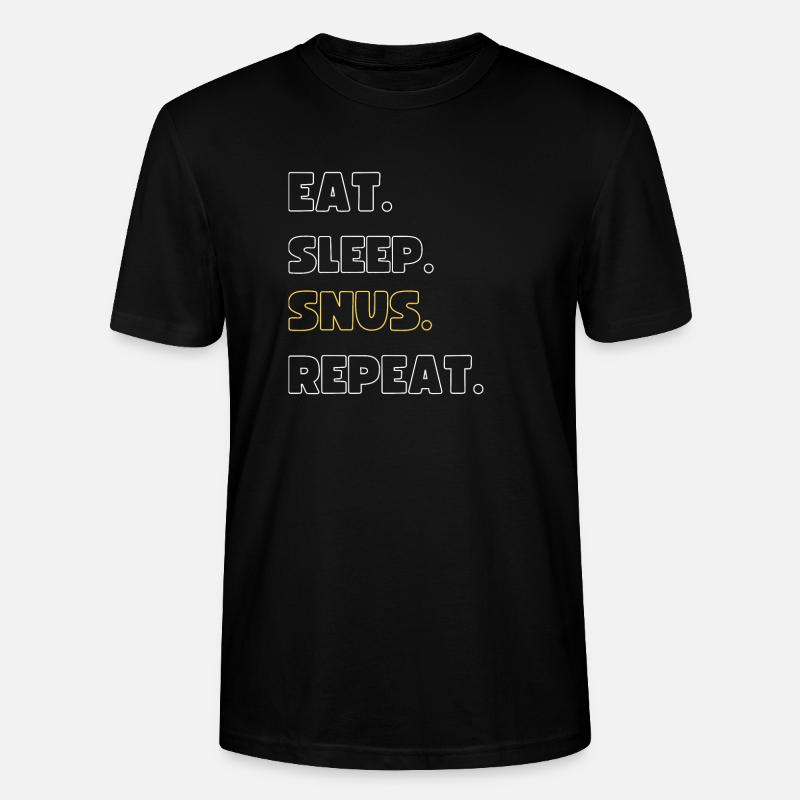 Le snus - T-shirt bio CRAFTER Stanley Stella Unisexe - noir