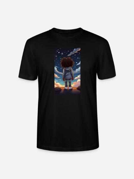 Gift Idea Night Sky Christmas Bethlehem - Stanley/Stella CRAFTER Unisex Organic T-Shirt - black