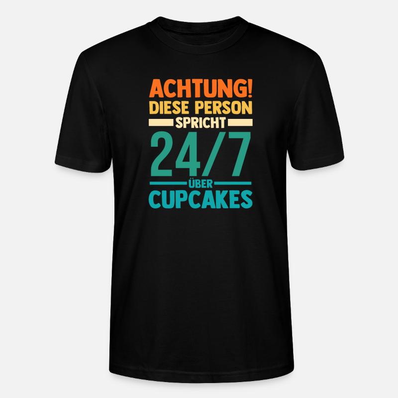 Backen Cupcakes - Stanley/Stella Unisex Bio-T-Shirt CRAFTER - Schwarz