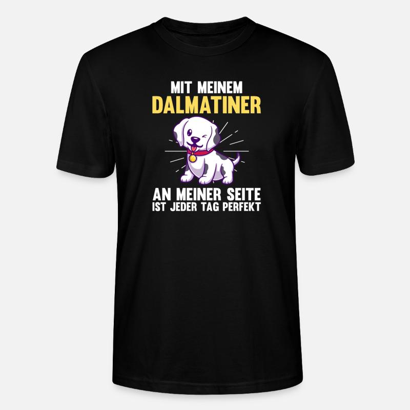Hund Dalmatiner - Stanley/Stella Unisex Bio-T-Shirt CRAFTER - Schwarz