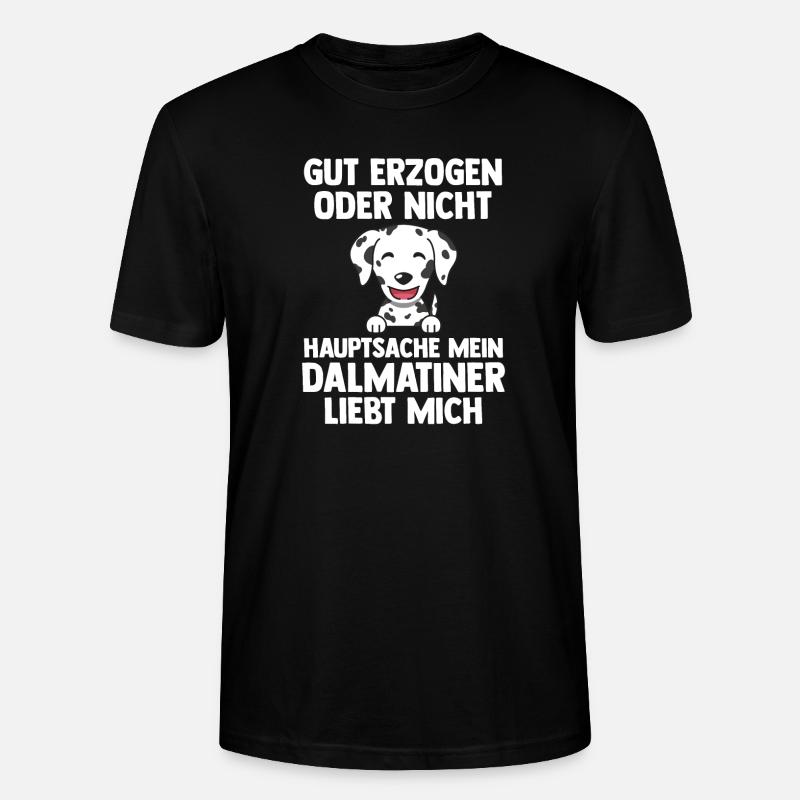 Hund Dalmatiner - Stanley/Stella Unisex Bio-T-Shirt CRAFTER - Schwarz
