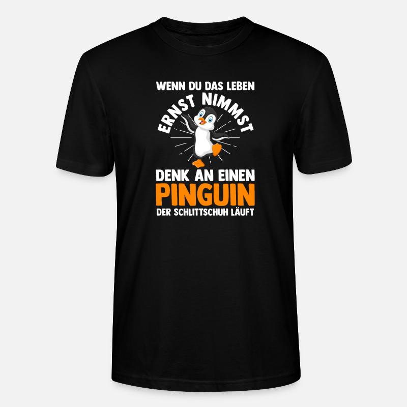 Pingouin de café - T-shirt bio CRAFTER Stanley Stella Unisexe - noir