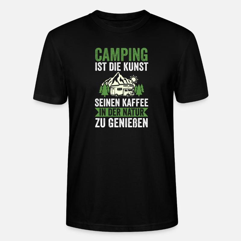Camping-car Camping-car Camping Camping - T-shirt bio CRAFTER Stanley Stella Unisexe - noir