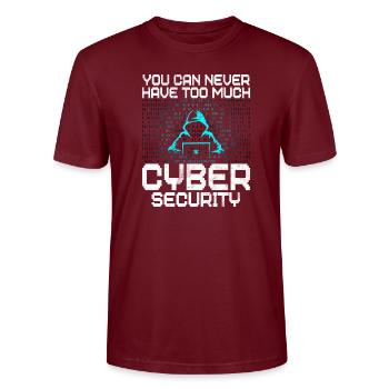 Piratage informatique en cybersécurité - T-shirt bio CRAFTER Stanley Stella Unisexe - bordeaux - Devant - Alina (178cm) & Michal (187cm)