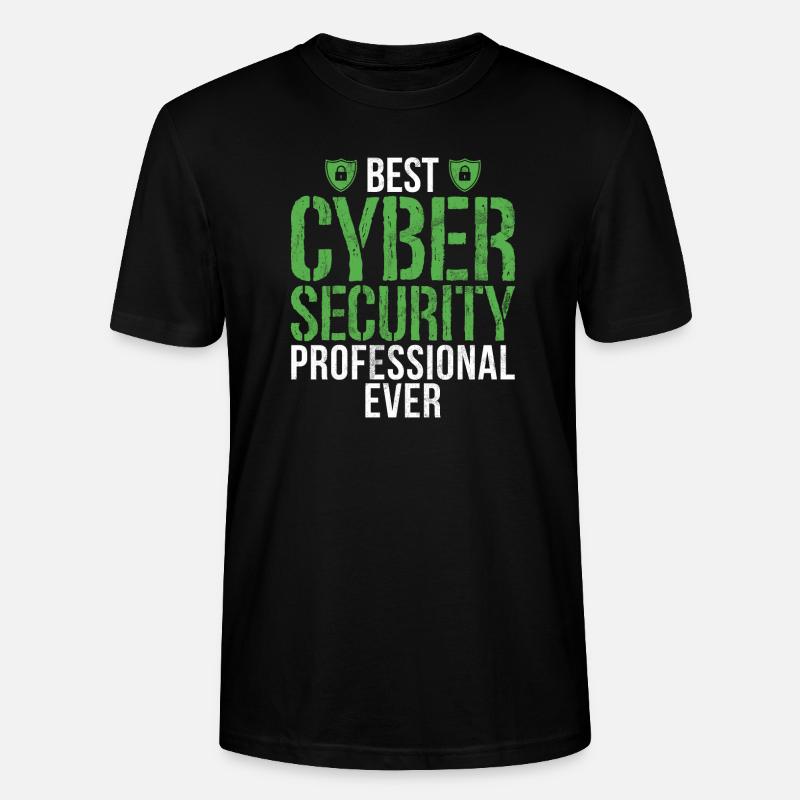 Cyber security hacker hacking - Stanley/Stella CRAFTER Unisex Organic T-Shirt - black