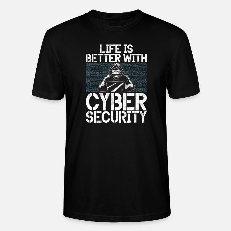 Cyber-sicherheits-hacker-hacking - Stanley/Stella Unisex Bio-T-Shirt CRAFTER - Schwarz