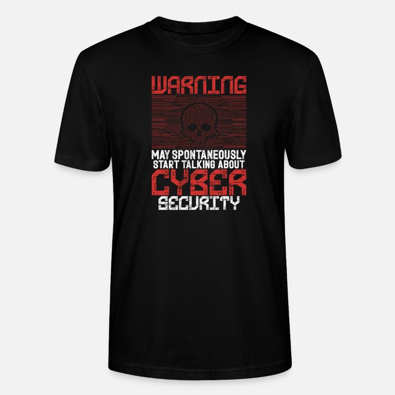 Cyber security hacker hacking - Stanley/Stella CRAFTER Unisex Organic T-Shirt - black