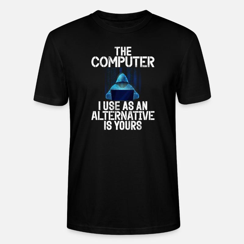 Cyber security hacker hacking - Stanley/Stella CRAFTER Unisex Organic T-Shirt - black