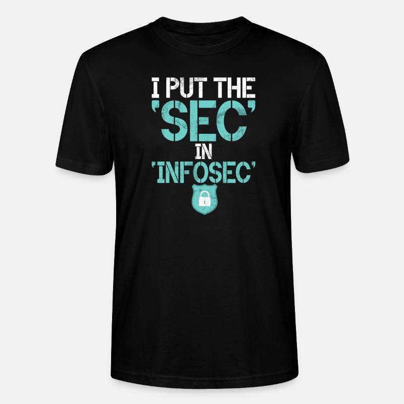 Cyber-sicherheits-hacker-hacking - Stanley/Stella Unisex Bio-T-Shirt CRAFTER - Schwarz