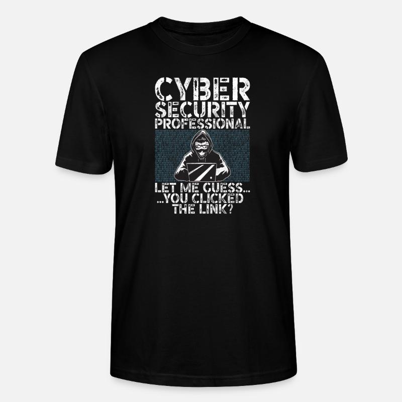 Cyber security hacker hacking - Stanley/Stella CRAFTER Unisex Organic T-Shirt - black