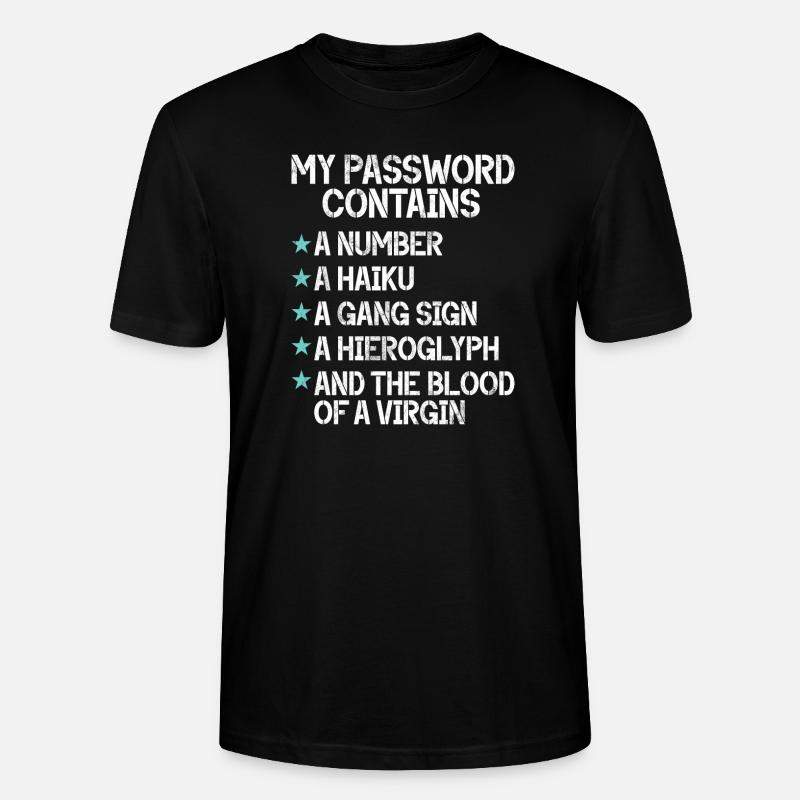 Cyber-sicherheits-hacker-hacking - Stanley/Stella Unisex Bio-T-Shirt CRAFTER - Schwarz