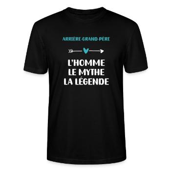 Urgroßvater: Der Mythos - Stanley/Stella Unisex Bio-T-Shirt CRAFTER - Schwarz - Vorne - Alina (178cm) & Michal (187cm)