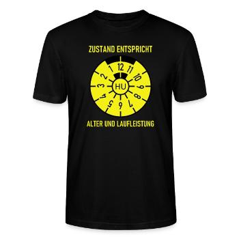 HU - L’état correspond à l’âge et au kilométrage - T-shirt bio CRAFTER Stanley Stella Unisexe - noir - Devant - Alina (178cm) & Michal (187cm)