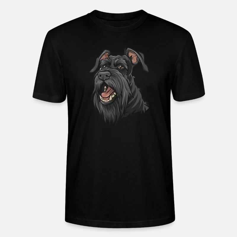 Schnauzer géant | Schnauzer géant | Caricature - T-shirt bio CRAFTER Stanley Stella Unisexe - noir