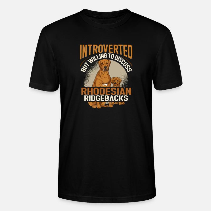 Rhodesian Ridgeback Hund - Stanley/Stella Unisex Bio-T-Shirt CRAFTER - Schwarz