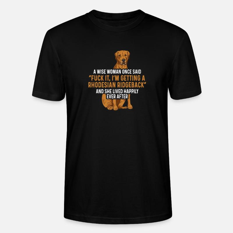 Chien Rhodesian Ridgeback - T-shirt bio CRAFTER Stanley Stella Unisexe - noir