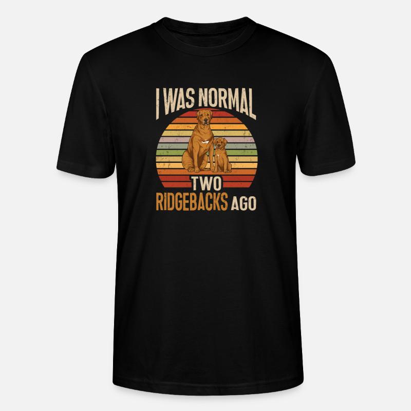 Rhodesian Ridgeback Dog - Stanley/Stella CRAFTER Unisex Organic T-Shirt - black