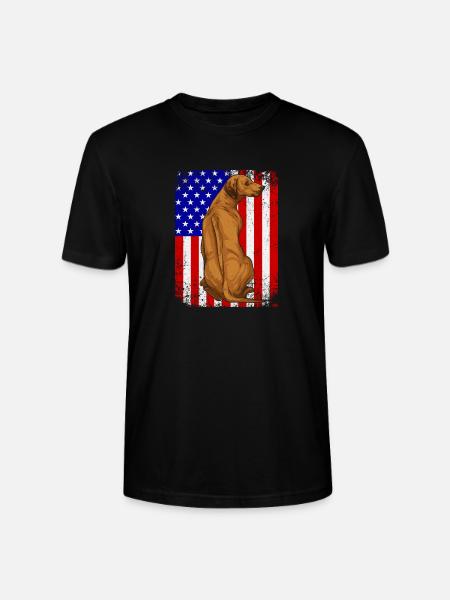 Rhodesian Ridgeback Dog - Stanley/Stella CRAFTER Unisex Organic T-Shirt - black