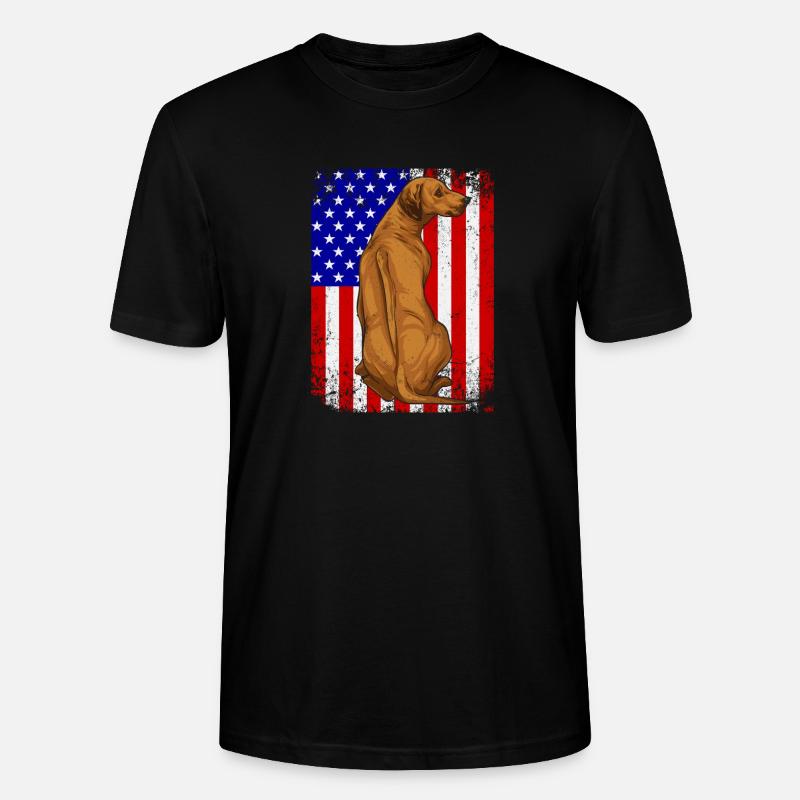 Chien Rhodesian Ridgeback - T-shirt bio CRAFTER Stanley Stella Unisexe - noir