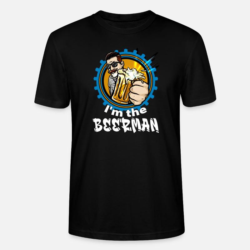 Ich bin der BIER MANN - Stanley/Stella Unisex Bio-T-Shirt CRAFTER - Schwarz