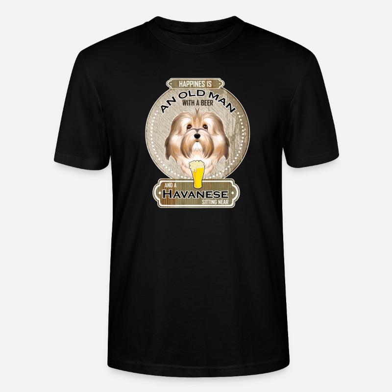 Havanese Dad Beer Lover - Stanley/Stella Unisex Bio-T-Shirt CRAFTER - Schwarz