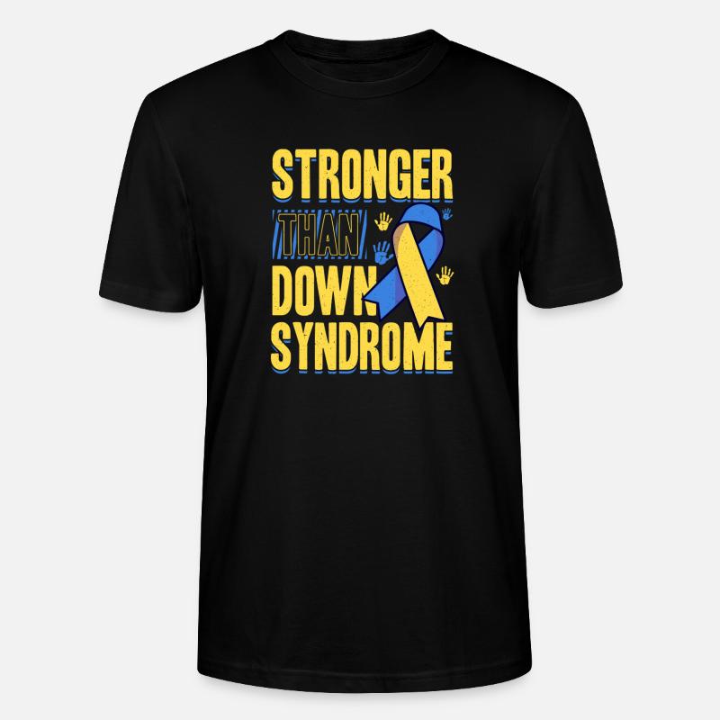 Down Syndrom Awareness Bewusstsein - Stanley/Stella Unisex Bio-T-Shirt CRAFTER - Schwarz
