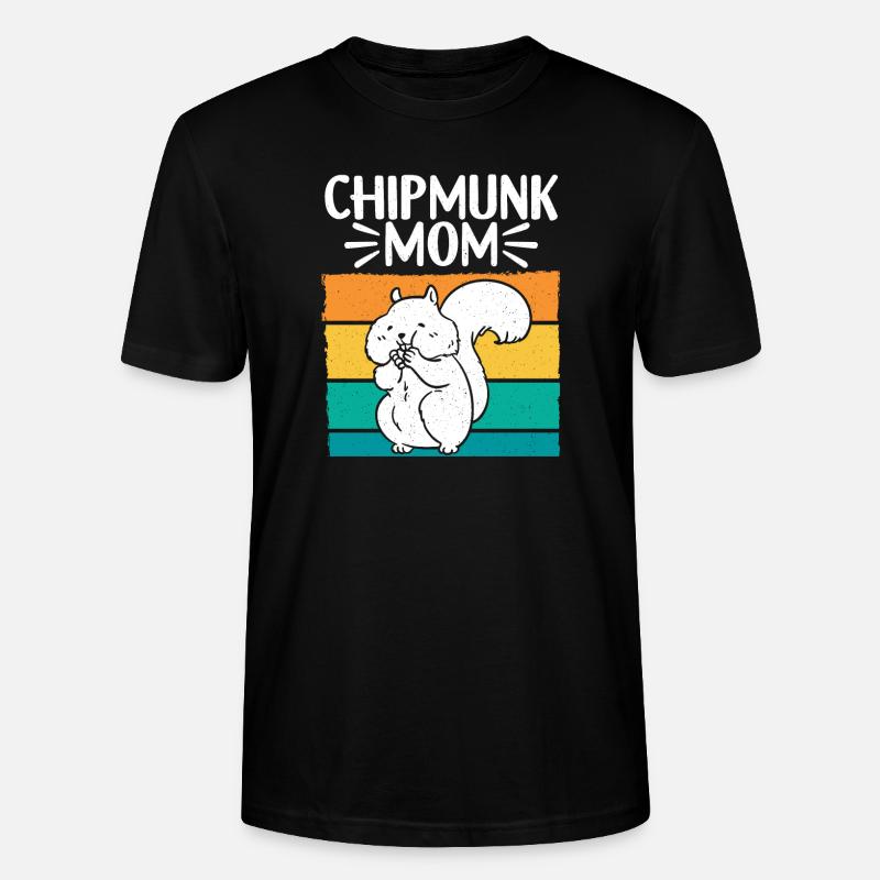 Cadeau de rongeur chipmunk - T-shirt bio CRAFTER Stanley Stella Unisexe - noir