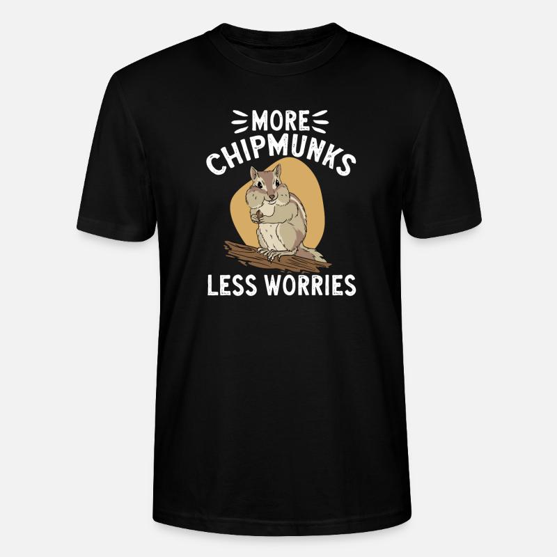 Cadeau de rongeur chipmunk - T-shirt bio CRAFTER Stanley Stella Unisexe - noir