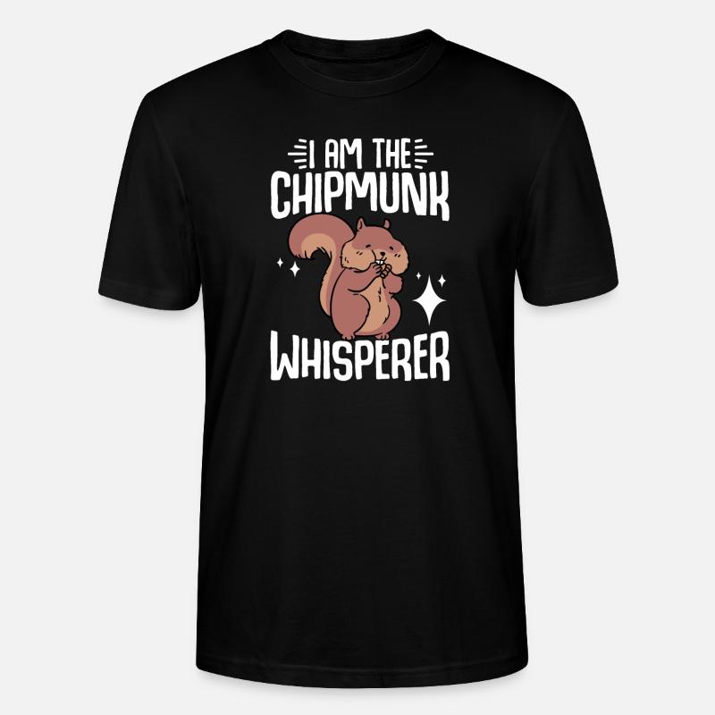 Cadeau de rongeur chipmunk - T-shirt bio CRAFTER Stanley Stella Unisexe - noir