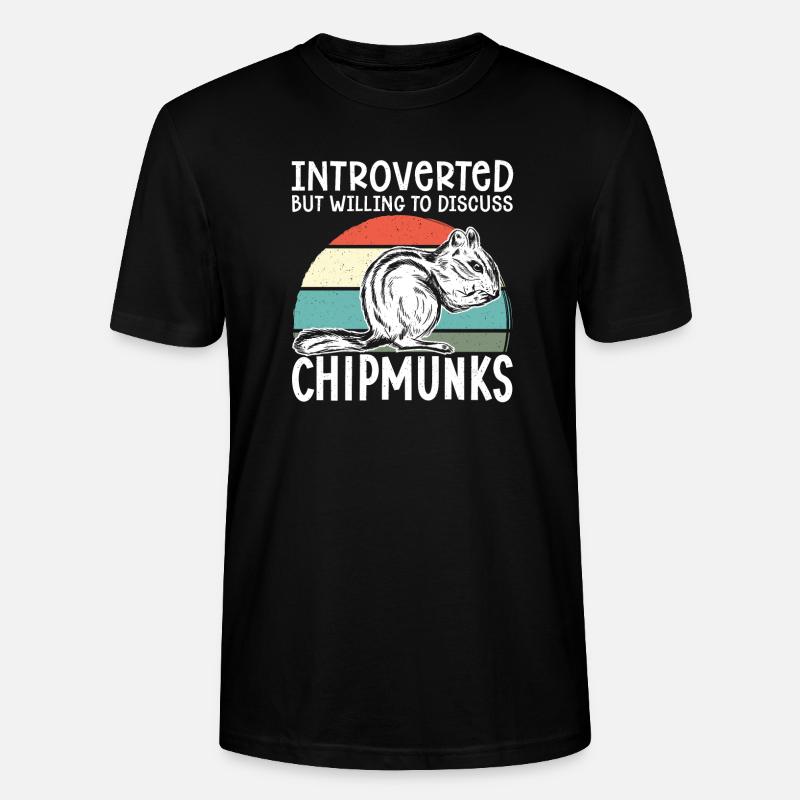 Cadeau de rongeur chipmunk - T-shirt bio CRAFTER Stanley Stella Unisexe - noir
