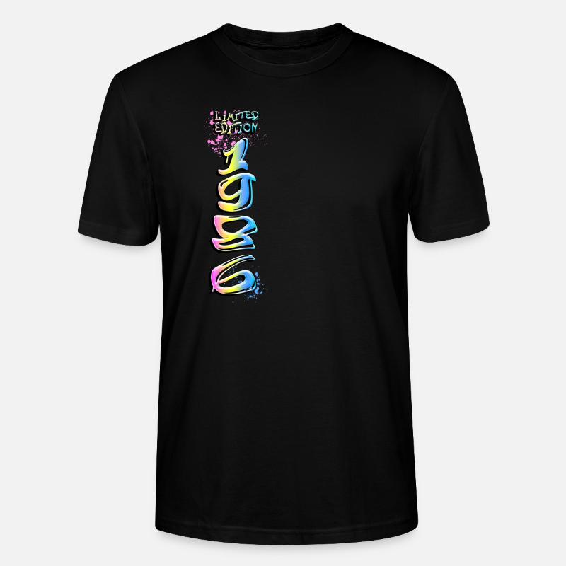 Édition limitée 1986 Graffiti - T-shirt bio CRAFTER Stanley Stella Unisexe - noir