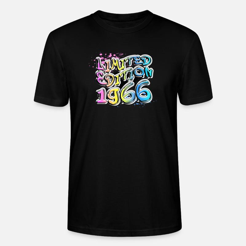 Édition limitée 1966 Graffiti - T-shirt bio CRAFTER Stanley Stella Unisexe - noir